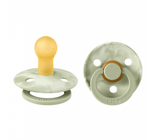 Дитяча соска BIBS Colour Sage Ivory мармур розмір 1 (0-6 місяців)