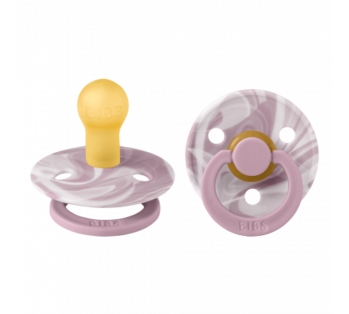 Дитяча соска BIBS Colour Heather White мармур розмір 1 (0-6 місяців)