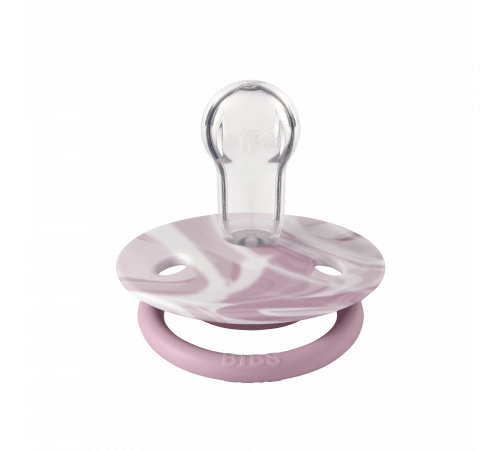 Дитяча соска Bibs De lux Onesize 0-36 Heather White Верес мармур
