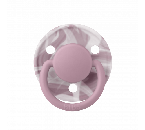Дитяча соска Bibs De lux Onesize 0-36 Heather White Верес мармур