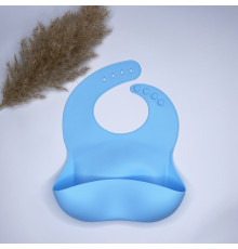 Нагрудник Однотонний Sky blue Небесно голубий