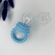 Ніблер з силіконовою ручкою Summer Blue Небесно блакитний