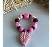 Гризунець круглий Листочок Рожевий кварц