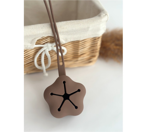 Контейнер для соски силіконовий Chocolate Шоколадний