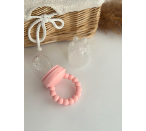 Ніблер з силіконовою ручкою Rose Quartz Рожевий кварц