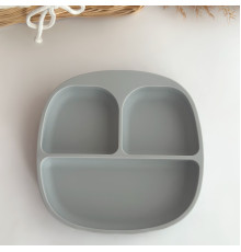 Тарілка секційна Light Grey Світло сірий