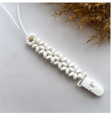 Тримач Мереживо з квіткою білий White Ivory