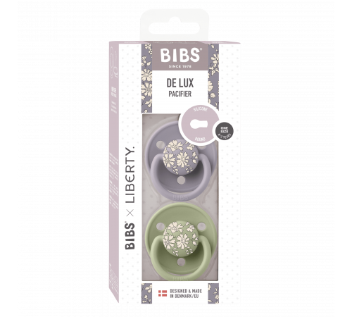 Дитяча соска Bibs De Lux Onesize силікон 0-36 Sage Fossil Grey