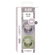Дитяча соска Bibs De Lux Onesize силікон 0-36 Sage Fossil Grey