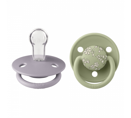 Дитяча соска Bibs De Lux Onesize силікон 0-36 Sage Fossil Grey