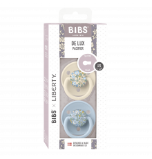 Bibs De Lux Onesize силікон 0-36 Ivory Baby Blue