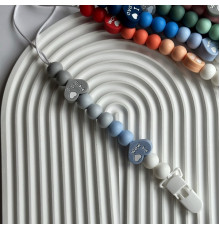 Тримач Love Mom Dad Baby Blue Light Grey