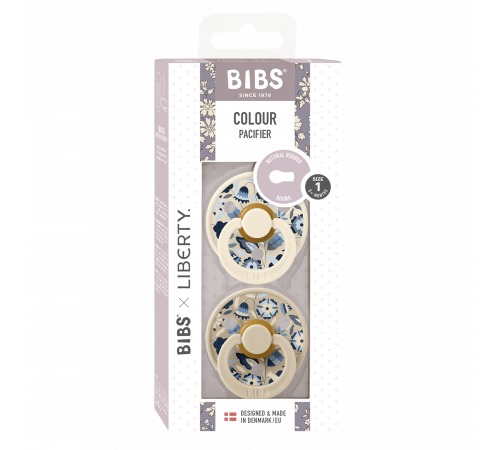 Дитяча соска Bibs Colour Liberty Ivory Vanilla 1 розмір (0-6 місяців)