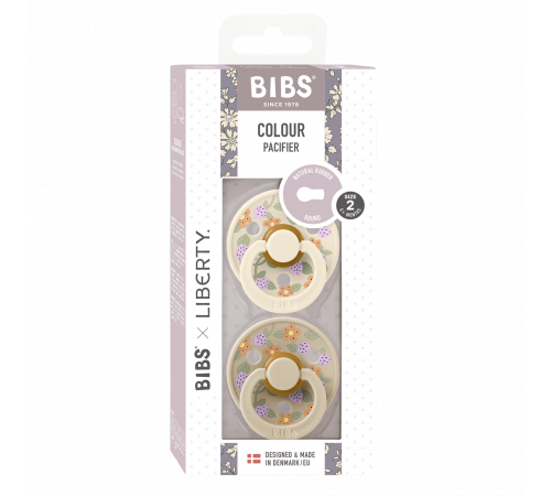 Дитяча соска Bibs Colour Liberty Ivory Vanilla  2 розмір (6-18 місяців)