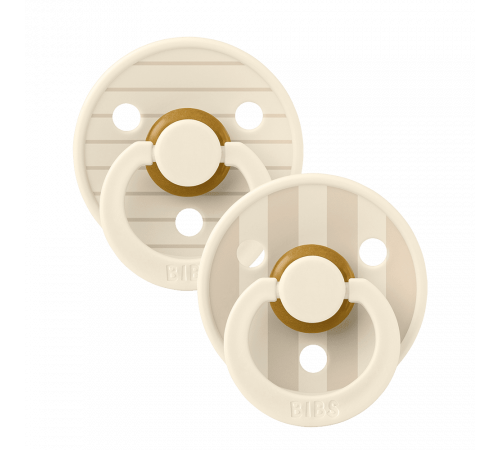 Дитяча соска Bibs Colour Studio набір Pin Ivory Vanilla 1 розмір (0-6 місяців)