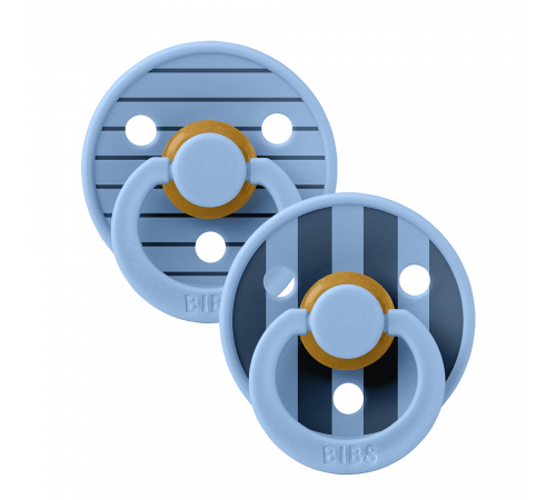 Дитяча соска Bibs Colour Studio набір Pin Sky Blue Steel Blue 1 розмір (0-6 місяців)