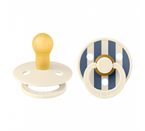 Дитяча соска Bibs Colour Studio набір Pin Ivory Steel Blue1 розмір (0-6 місяців)