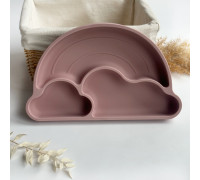 Секційна тарілка Веселка Pale Mauve Пудровий