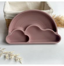 Секційна тарілка Веселка Pale Mauve Пудровий