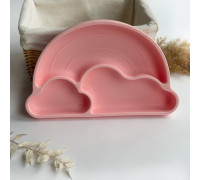 Секційна тарілка Веселка Rose Quartz Рожевий кварц