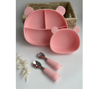 Набір посуду Ведмедики Rose Quartz Рожевий кварц