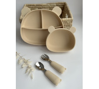Набір посуду Ведмедики Ivory Бежевий