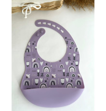 Нагрудник з принтом Веселки Lilac Бузок