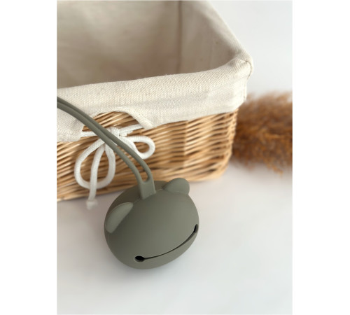 Контейнер для соски силіконовий Ведмедик Sage Шавлія