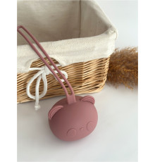 Контейнер для соски силіконовий Ведмедик Blush Румянець