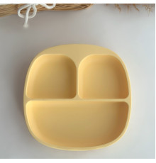 Тарілка секційна Pastell Yellow Пастельно жовтий