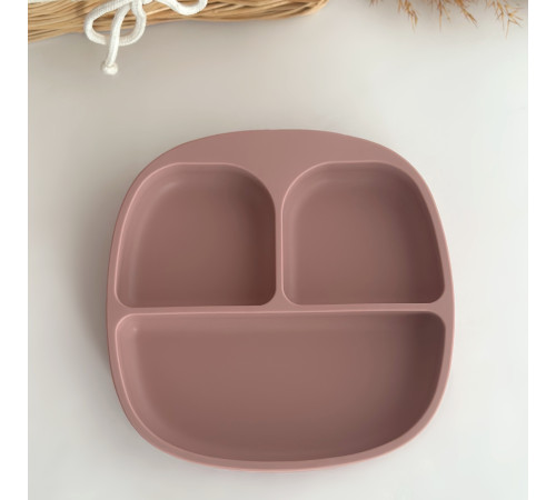 Тарілка секційна Pale Mauve Пудровий