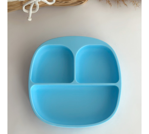Тарілка секційна Sky blue Небесно блакитний