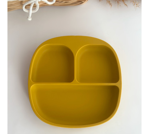 Тарілка секційна Mustard Гірчиця