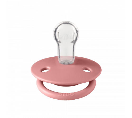 Дитяча соска Bibs De lux силікон Onesize 0-36 Dusty pink