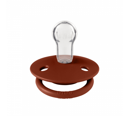 Дитяча соска BIBS De Lux Silicone Round (кругла) – Rust 0-36 міс