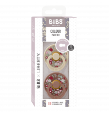 Bibs Colour Liberty Vanilla Woodchuck комплект дитячих сосок 1 розмір (0-6 місяців)