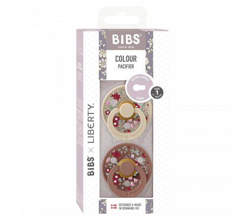 Комплект дитячих сосок Bibs Colour Liberty Vanilla Woodchuck: комфорт для малюків
