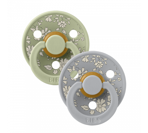 Комплект дитячих сосок Bibs Colour Liberty Cloud Sage - ідеальний вибір для малюків (0-6 місяців) 