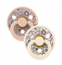 Bibs Colour Liberty Ivory Blush комплект дитячих сосок 1 розмір (0-6 місяців)