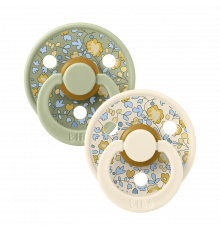 Bibs Colour Liberty Ivory Sage комплект дитячих сосок 1 розмір (0-6 місяців)