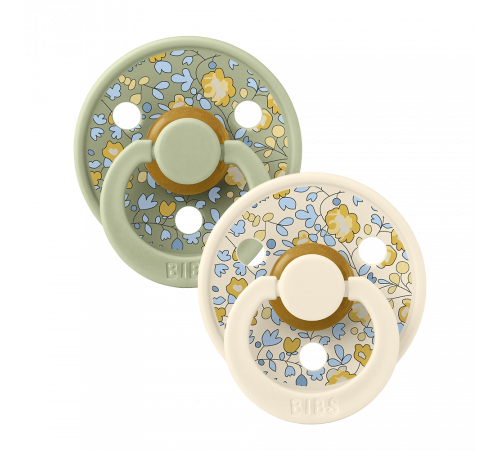 Комплект дитячих сосок Bibs Colour Liberty Ivory Sage: комфорт для малюка!