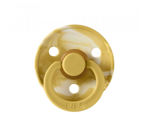 Дитяча соска BIBS Colour  Mustard Ivory Гірчиця мармур розмір 1 (0-6 місяців)